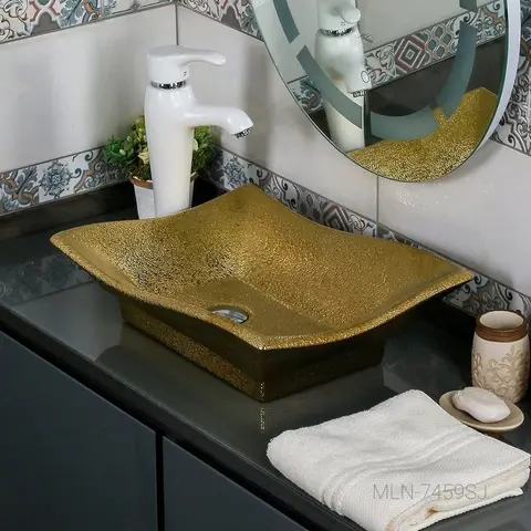 Раковина MELANA MLN- 7459SJ золото