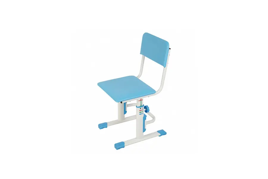 Стул для школьника регулируемый Polini kids City / Polini kids Smart L, белый-синий — фото 1 из 8