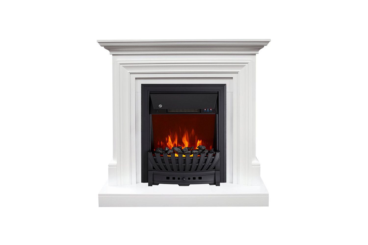 Каминокомплект Bradford  Белый с очагом Aspen Black