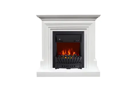 Каминокомплект Bradford  Белый с очагом Aspen Black