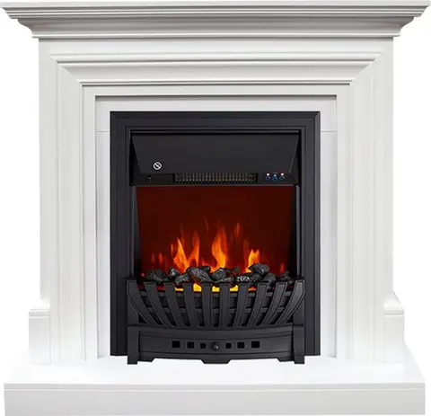 Каминокомплект Bradford Белый с очагом Aspen Black