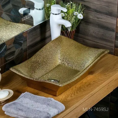Раковина MELANA MLN- 7459SJ золото