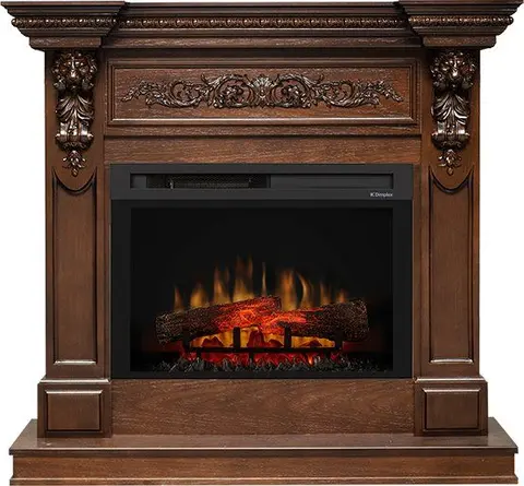 Каминокомплект Lancaster (темный дуб) + Очаг XHD26L-INT