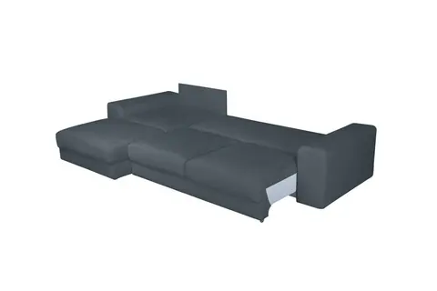 Диван Престон с канапе Gunnared dark grey (правый)