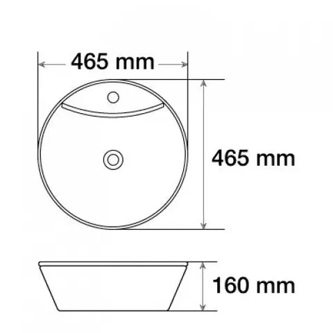 Раковина MELANA MLN-7026GP-2 золото