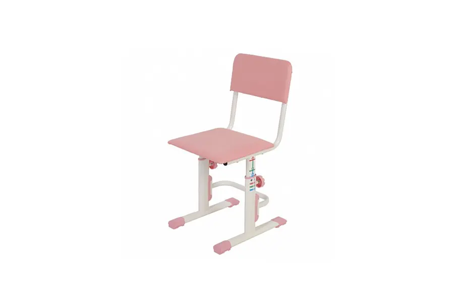 Стул для школьника регулируемый Polini kids City / Polini kids Smart L, белый-розовый — фото 1 из 11