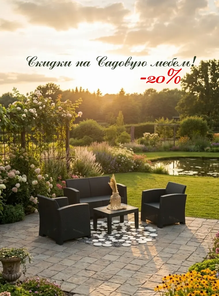 Садовая мебель −20%