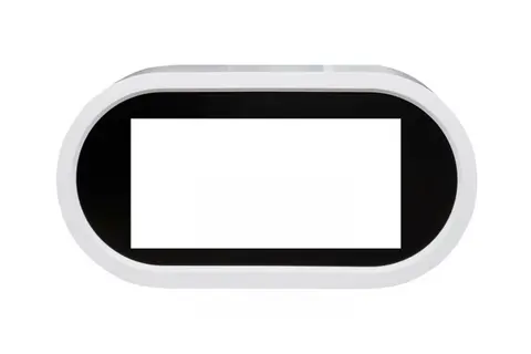 Каминокомплект Ellipse - Белый с черным с очагом Vision 42 LOG LED