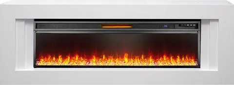 Каминокомплект Line Белый с очагом Vision 60 LED