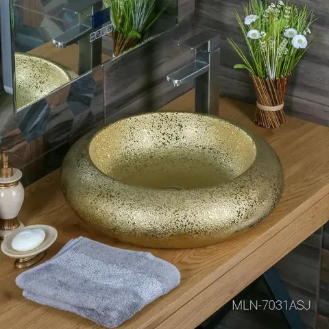 Раковина MELANA MLN-7031ASJ золото