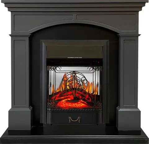 Каминокомплект Langford Серый графит с очагом Majestic FX M Black