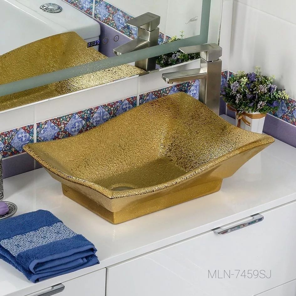 Раковина MELANA MLN- 7459SJ золото