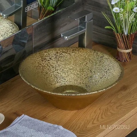 Раковина MELANA MLN-7020SJ золото