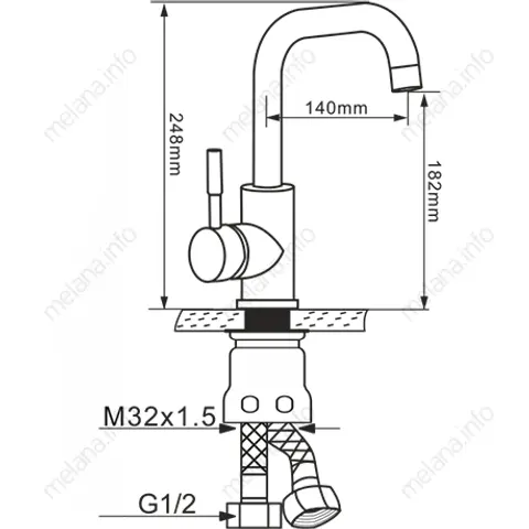 Смеситель MLN-F6102