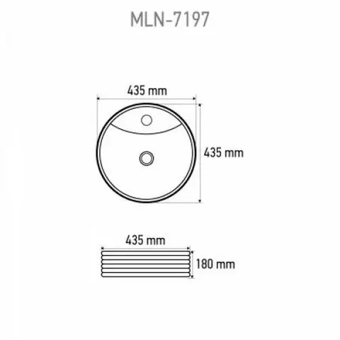 Раковина MELANA MLN-7197 (А245)