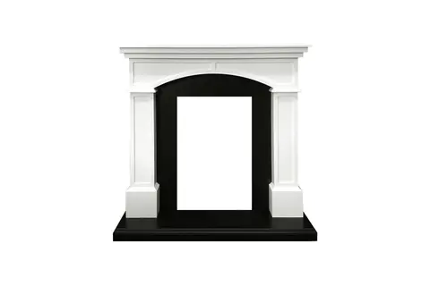 Каминокомплект Langford - Белый с черным с очагом Majestic FX M Black