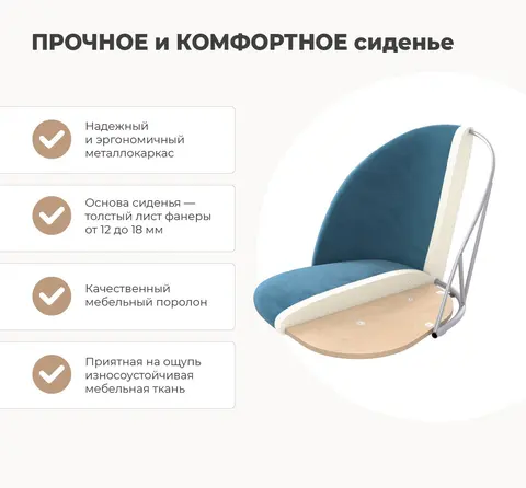 Стул барный SHT-ST34-1/SHT-S29P