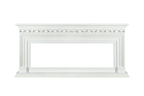 Каминокомплект Valletta Белый с очагом Vision 60 LOG LED
