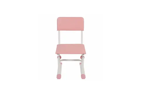 Стул для школьника регулируемый Polini kids City / Polini kids Smart S, белый-розовый