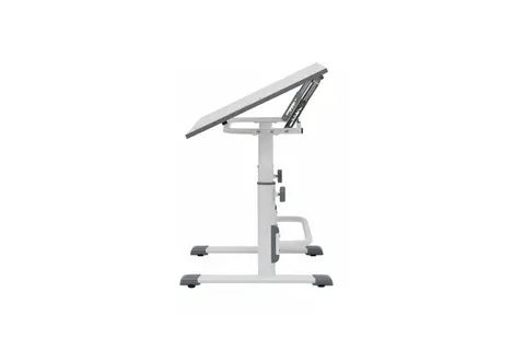 Растущая парта-трансформер Polini kids Simple М1 75х55 см, белый-серый