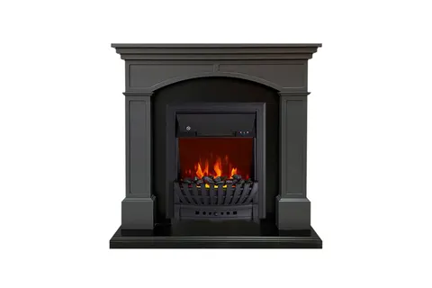 Каминокомплект Langford Серый графит с очагом Aspen Black