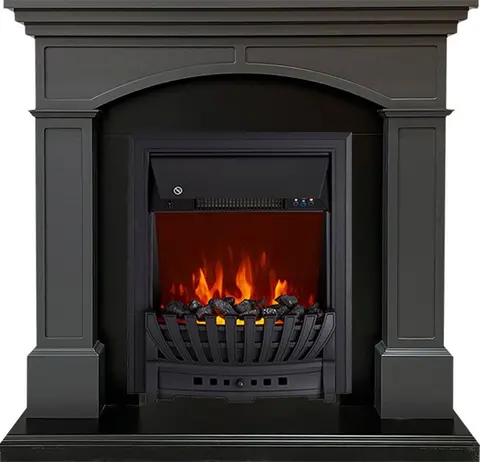 Каминокомплект Langford Серый графит с очагом Aspen Black