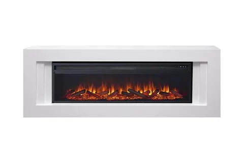 Каминокомплект Line Белый с очагом Vision 60 LOG LED