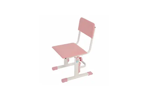 Стул для школьника регулируемый Polini kids City / Polini kids Smart L, белый-розовый