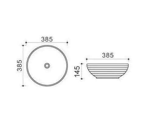 Накладная раковина MLN-T4004-B6+B20 желто-белый