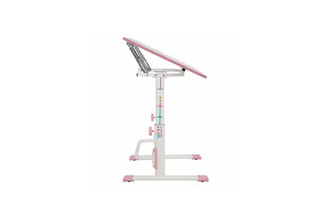 Растущая парта-трансформер Polini kids Simple М1 75х55 см, белый-розовый