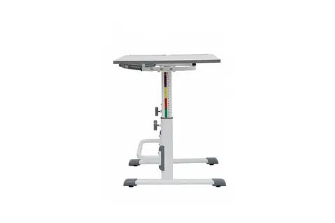 Растущая парта-трансформер Polini kids Simple М1 75х55 см, белый-серый