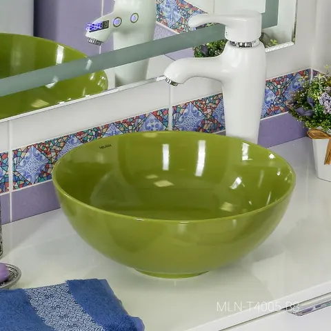 Раковина MELANA MLN-T4005-B8 салатовая
