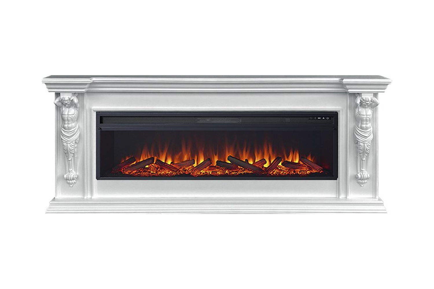 Каминокомплект Sparta 60 - Белый с очагом Vision 60 LOG LED