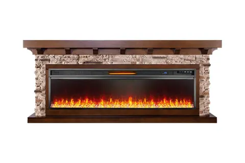 Каминокомплект Chalet Темный дуб с очагом Vision 60 LED