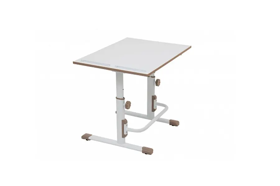 Растущая парта-трансформер Polini kids Simple М1 75х55 см, белый-макиато — фото 1 из 5