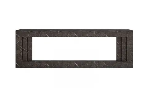 Каминокомплект Line 60 SFT Stone Touch - Серый мрамор с очагом Vision 60 LOG LED