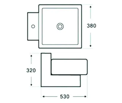 Раковина подвесная MELANA MLN-A041 (5016)