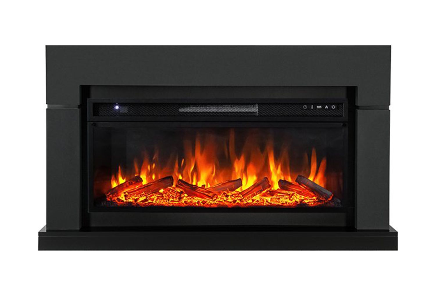 Каминокомплект Lindos Graphite Grey с очагом Vision 42 LOG LED