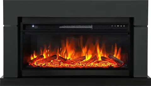Каминокомплект Lindos Graphite Grey с очагом Vision 42 LOG LED