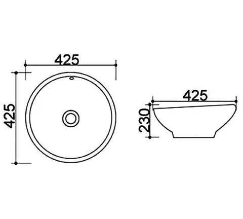 Фигурный умывальник MLN-T4545 ML