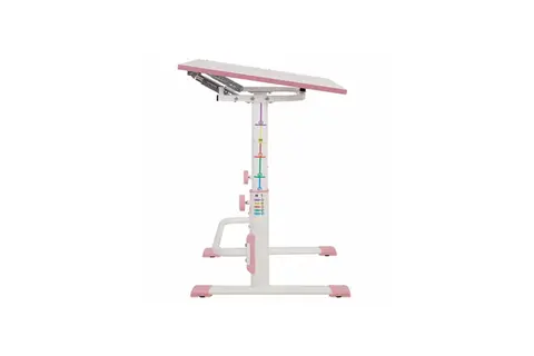 Растущая парта-трансформер Polini kids Simple М1 75х55 см, белый-розовый