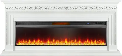 Каминокомплект Valletta Белый с очагом Vision 60 LED