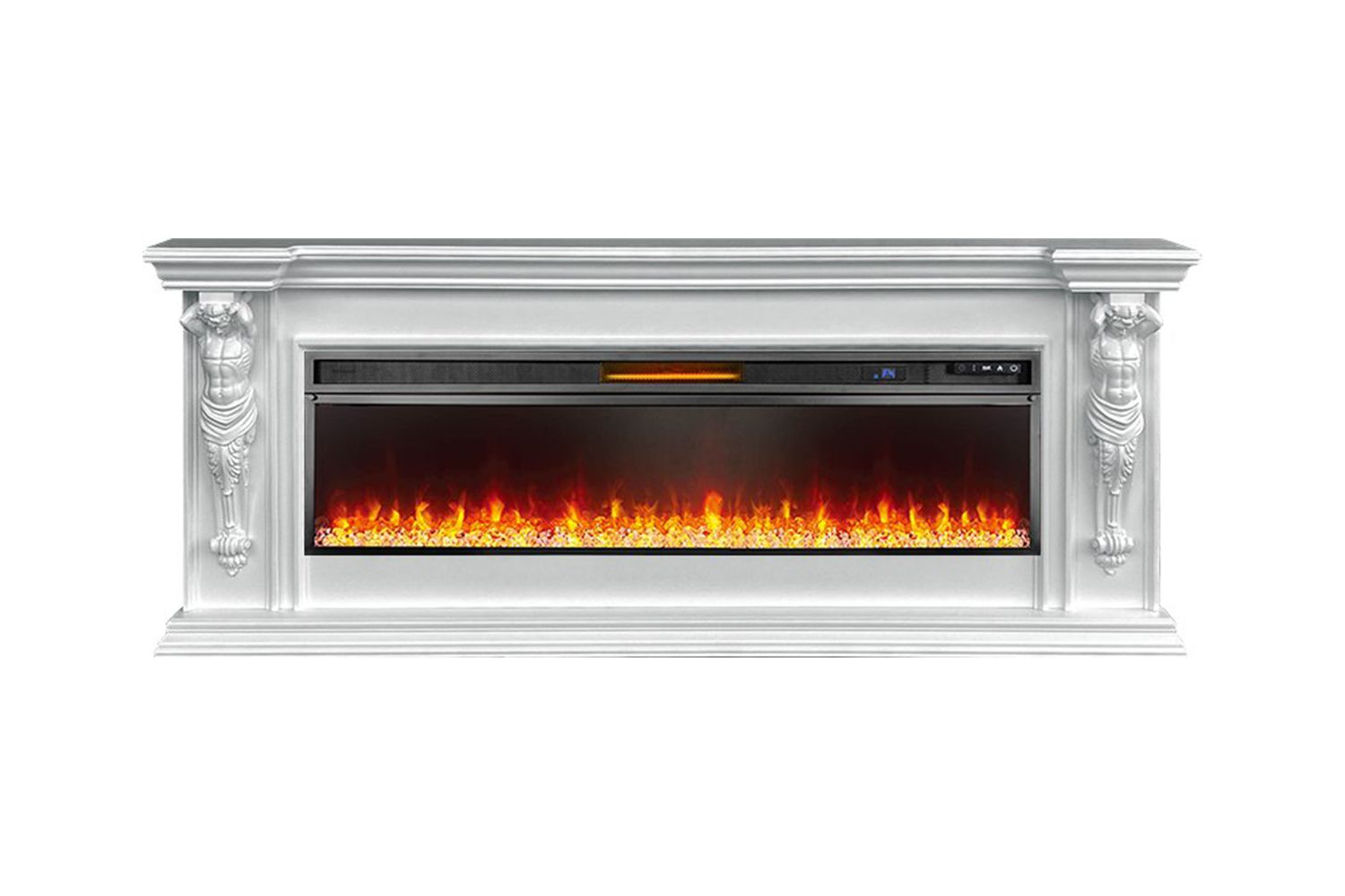 Каминокомплект Sparta 60 - Белый с очагом Vision 60 LED