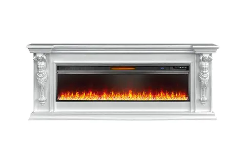 Каминокомплект Sparta 60 - Белый с очагом Vision 60 LED