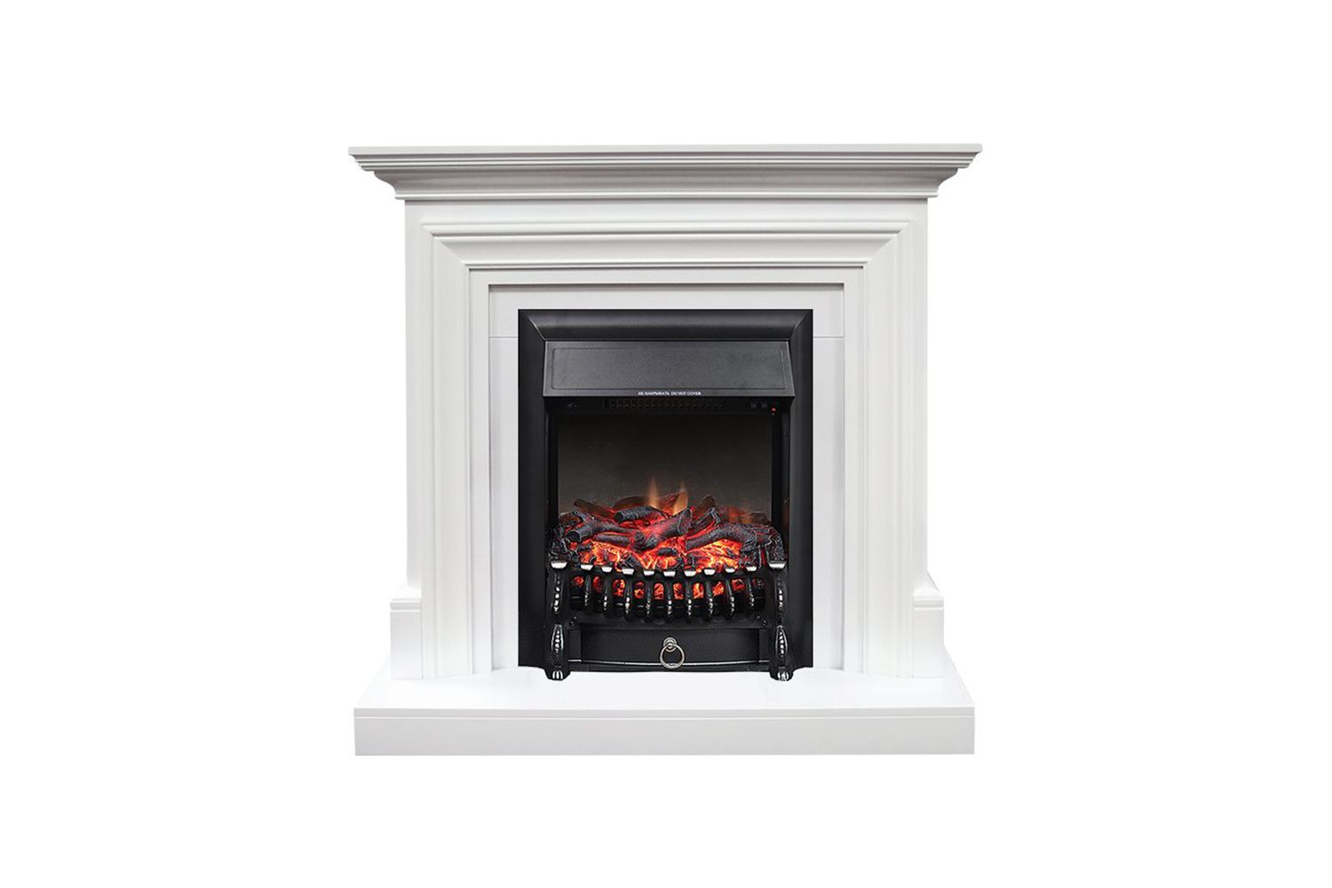 Каминокомплект Bradford  Белый с очагом Fobos FX Black