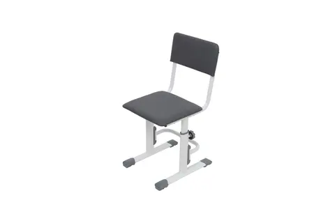 Стул для школьника регулируемый POLINI KIDS Smart S — Белый-серый