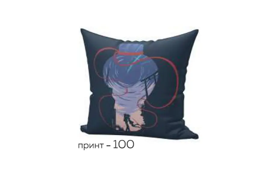 Подушка Принт №100 — фото 1 из 1