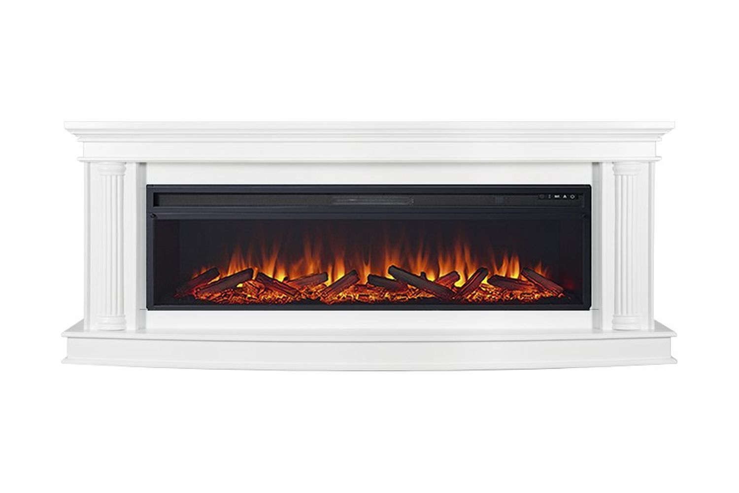 Каминокомплект Rome 60 Белый с очагом Vision 60 LOG LED