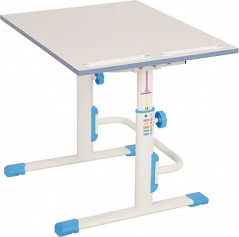 Растущая парта-трансформер Polini kids Simple М1 75х55 см, белый-синий