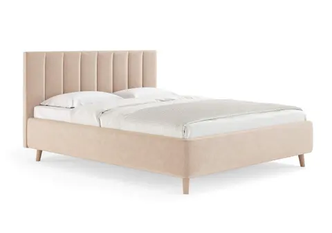 Кровать Alma — Микровелюр Кремовый